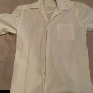 Calvin Klein White Cotton Dress Shirt